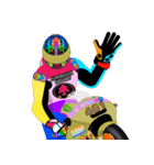 Moto Race Rainbow-colored Riders 461 @02（個別スタンプ：31）