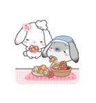 Winter Love Couple Rabbit（個別スタンプ：23）