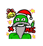 Green Naughty Alien-Merry Christmas！ (2)（個別スタンプ：1）