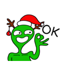 Green Naughty Alien-Merry Christmas！ (2)（個別スタンプ：8）