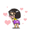 glasses sweet heart（個別スタンプ：1）