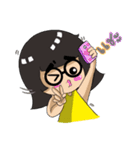 glasses sweet heart（個別スタンプ：40）