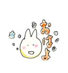 耳の短いうさぎスタンプ（個別スタンプ：3）