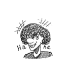 Curly hair people 2（個別スタンプ：12）