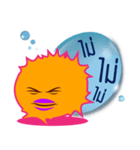 Puffer fish with balloon（個別スタンプ：29）