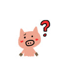 happy cute pig（個別スタンプ：2）