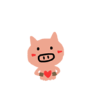 happy cute pig（個別スタンプ：7）