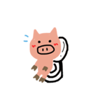 happy cute pig（個別スタンプ：14）