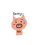 happy cute pig（個別スタンプ：15）