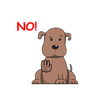 Brown doggy（個別スタンプ：5）