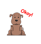 Brown doggy（個別スタンプ：6）