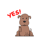 Brown doggy（個別スタンプ：8）