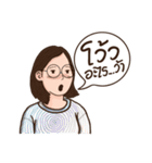 TALKATIVE GIRL ＆ HER CLOTHING（個別スタンプ：18）