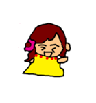 The yellow girl（個別スタンプ：1）