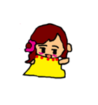 The yellow girl（個別スタンプ：3）