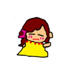 The yellow girl（個別スタンプ：4）