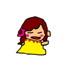 The yellow girl（個別スタンプ：5）