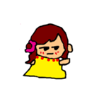 The yellow girl（個別スタンプ：7）