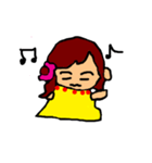 The yellow girl（個別スタンプ：18）