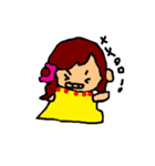 The yellow girl（個別スタンプ：19）