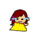 The yellow girl（個別スタンプ：25）