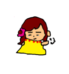 The yellow girl（個別スタンプ：39）