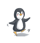 The lazy penguin（個別スタンプ：4）