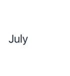 シンプルな日付【7月】（個別スタンプ：2）