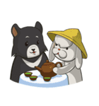 LUXURYBEAR: Fluffy Friends Together（個別スタンプ：37）