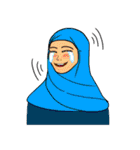 Hijab rose girl（個別スタンプ：5）