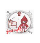 Big red cap and little wolf（個別スタンプ：6）