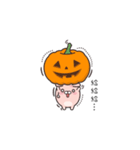 Fat rabbit Halloween（個別スタンプ：8）