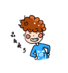the daily life of a curly hair guy（個別スタンプ：6）