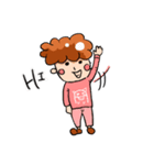 the daily life of a curly hair guy（個別スタンプ：9）