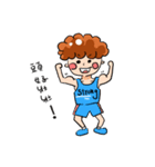 the daily life of a curly hair guy（個別スタンプ：12）