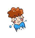 the daily life of a curly hair guy（個別スタンプ：16）