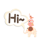 Cute text box（個別スタンプ：1）