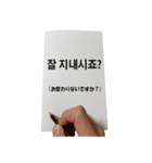 叶かずゆき 手紙Vo.1 韓国語（個別スタンプ：3）