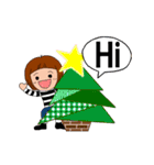 動く「しま子」クリスマス＆お正月（個別スタンプ：7）