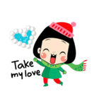 The happy winter of Kwiyomi（個別スタンプ：4）