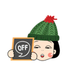 The happy winter of Kwiyomi（個別スタンプ：16）