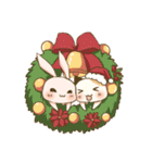 Calico Cat and Pink Rabbit in Christmas（個別スタンプ：5）