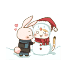 Calico Cat and Pink Rabbit in Christmas（個別スタンプ：20）