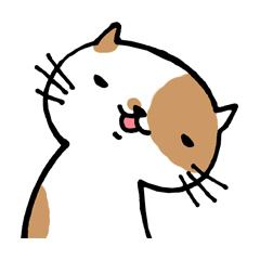 [LINEスタンプ] 無難なネコ