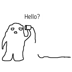 [LINEスタンプ] モンスター 孤独編 英語バージョン