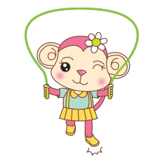 [LINEスタンプ] Pinky Monkey 2