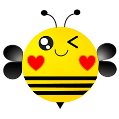 [LINEスタンプ] Happy Big Bee