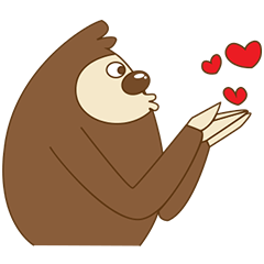 [LINEスタンプ] Cute Sloth Bear