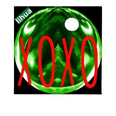[LINEスタンプ] XOXO stamp ( a mole ) of lihua