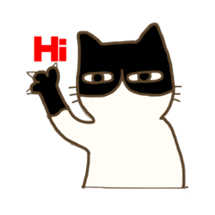 [LINEスタンプ] ハチワレ君